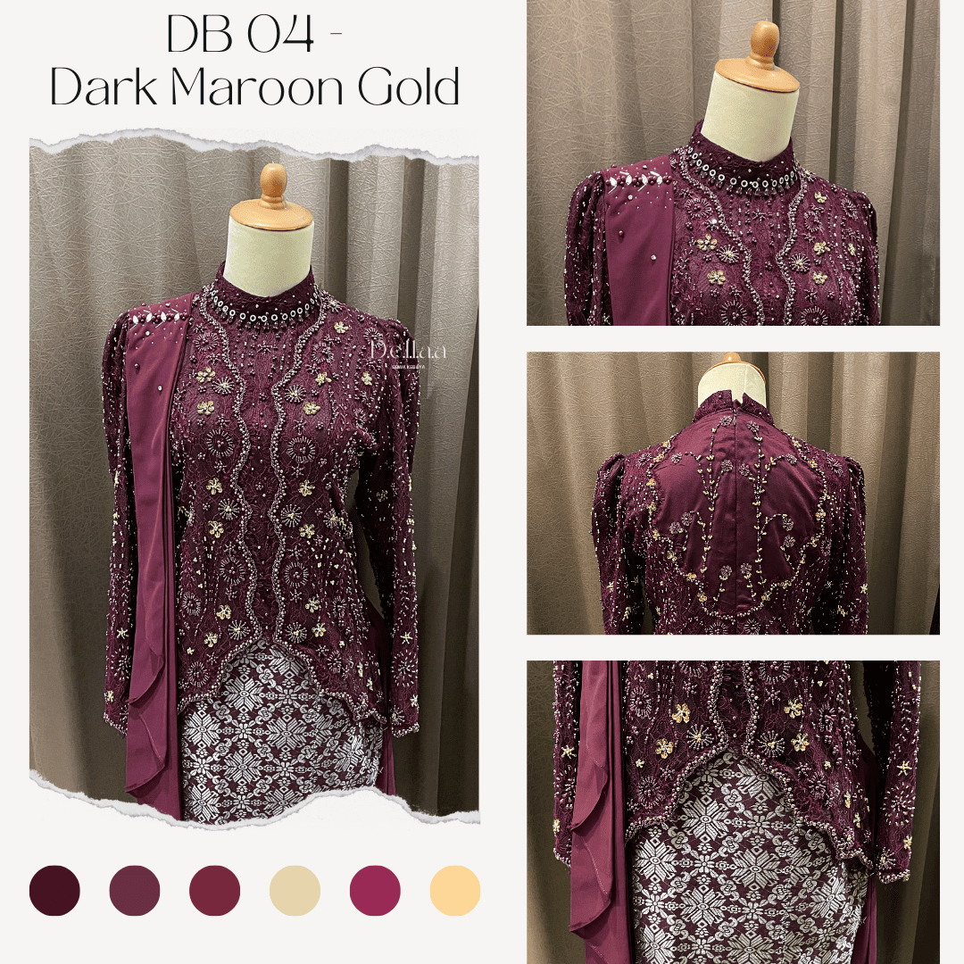 DB 04 Dark Maroon Gold